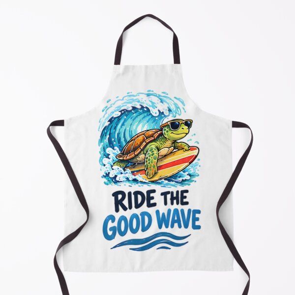 Item preview, Ride The Good Wave Surfing Sea Turtle designed and sold by Pyt27.