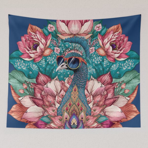 Item preview, Royal Elegance: The Peacock Lotus Legacy designed and sold by Omtatsat.