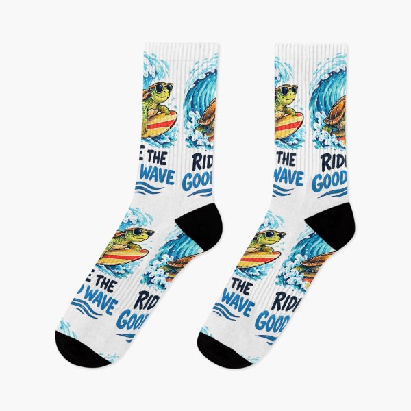 Item preview, Ride The Good Wave Surfing Sea Turtle designed and sold by Pyt27.