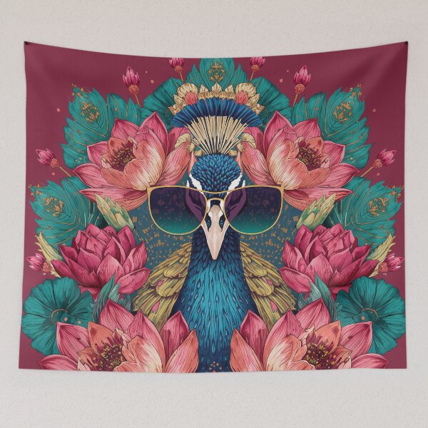 Item preview, Royal Elegance: The Peacock Lotus Legacy designed and sold by Omtatsat.