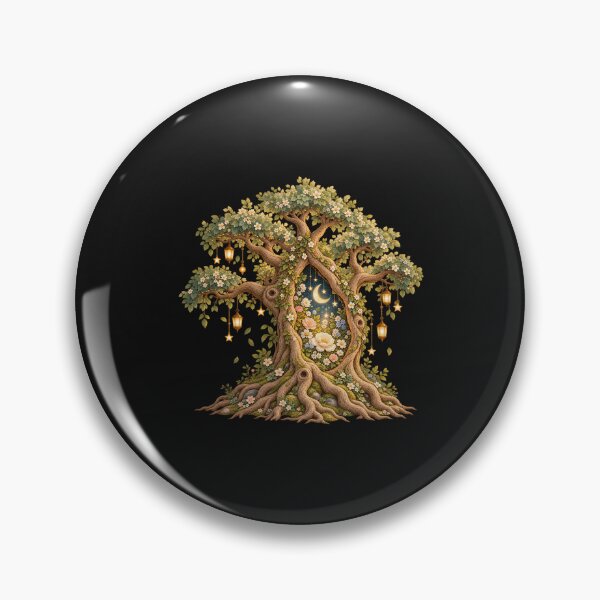 Item preview, Tree of Life Portal - Enchanted Magical Forest & Celestial Moon Graphic designed and sold by Ozyven-Creation.