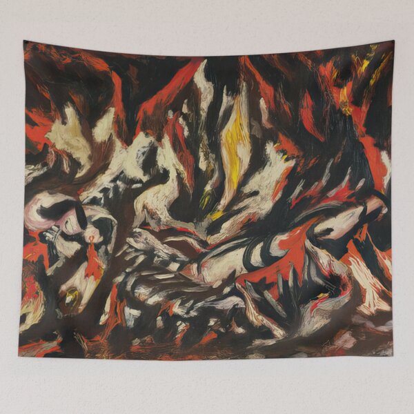 Item preview, Jackson Pollock Abstract Expressionist Painting designed and sold by hg6y.
