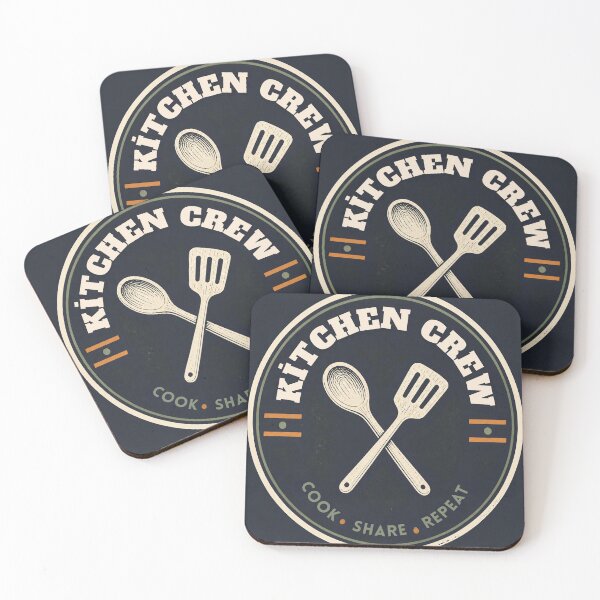 Item preview, Kitchen Crew - Cook Share Repeat Vintage Rozet Tasarımı designed and sold by Mnyusshop.