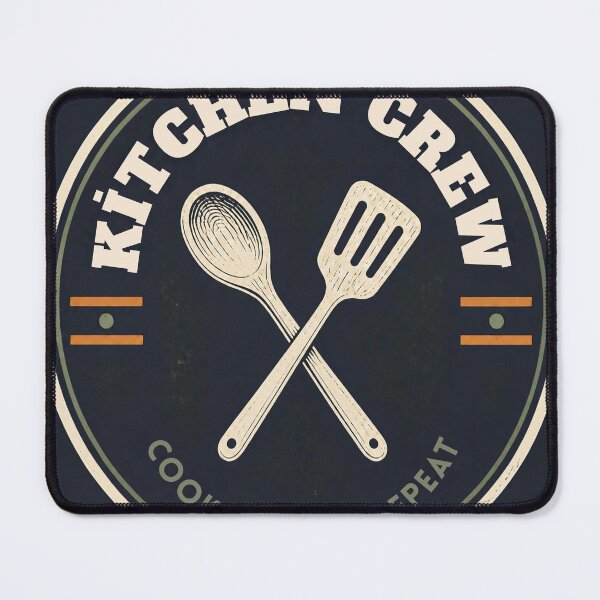 Item preview, Kitchen Crew - Cook Share Repeat Vintage Rozet Tasarımı designed and sold by Mnyusshop.