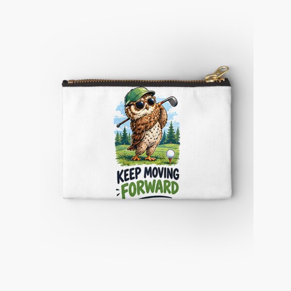 Item preview, Keep Moving Forward Golfer Owl Sports Motivation designed and sold by Pyt27.