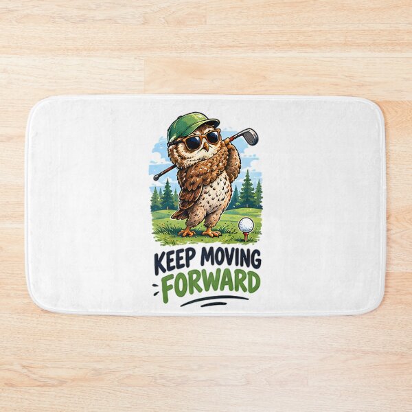 Item preview, Keep Moving Forward Golfer Owl Sports Motivation designed and sold by Pyt27.