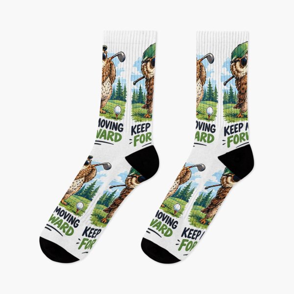 Item preview, Keep Moving Forward Golfer Owl Sports Motivation designed and sold by Pyt27.