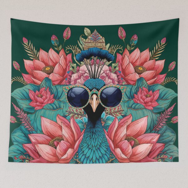 Item preview, Royal Elegance: The Peacock Lotus Legacy designed and sold by Omtatsat.