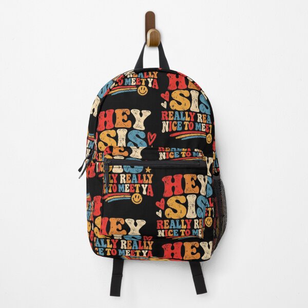 Item preview, Hey Sis Really Nice To Meet Ya Retro Sister Quote designed and sold by Mind-Drift.