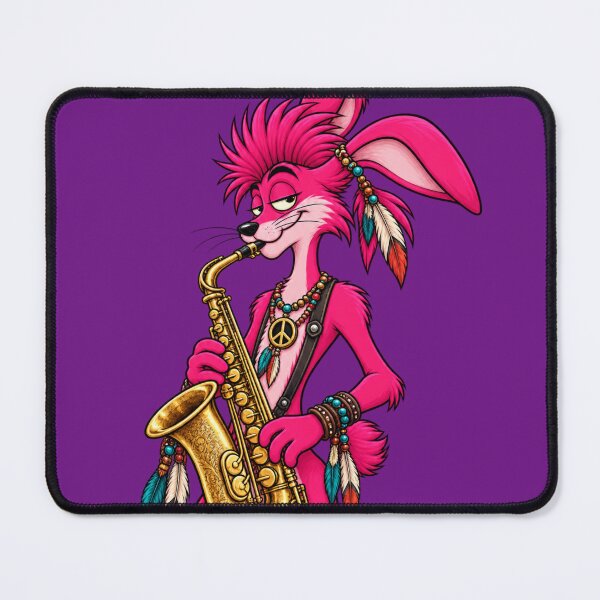 Item preview, Hippie Rabbit Saxophone Groove designed and sold by JanRizz.