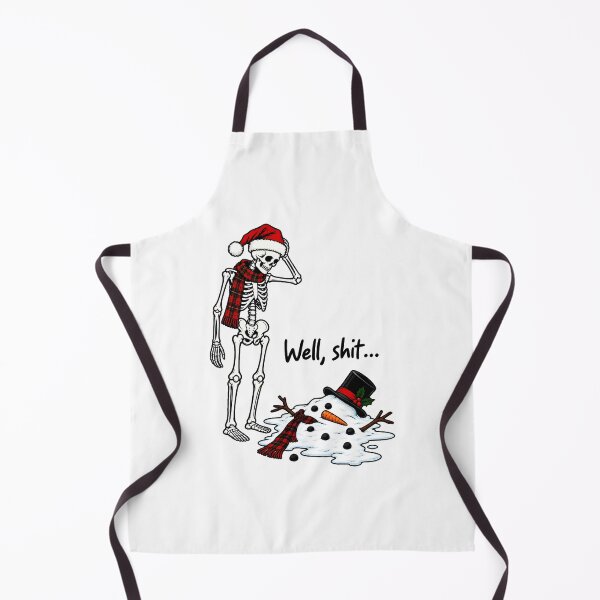 Item preview, Well Shit Christmas Skeleton Snowman Holiday Humor designed and sold by thefirstbroo.