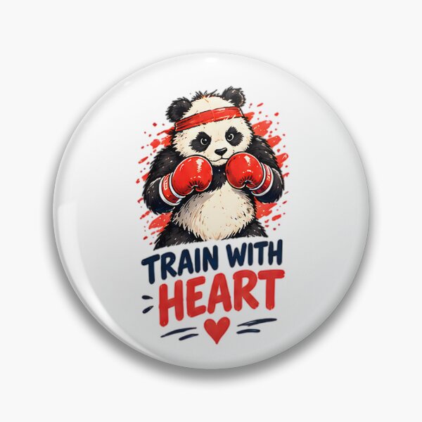 Item preview, Train With Heart Boxing Panda Martial Arts designed and sold by Pyt27.