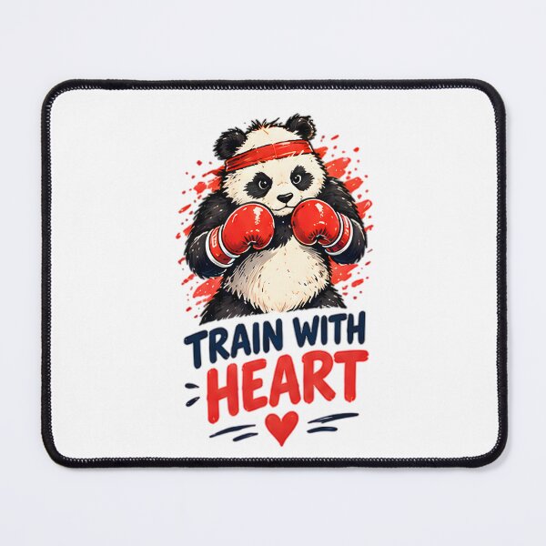 Item preview, Train With Heart Boxing Panda Martial Arts designed and sold by Pyt27.