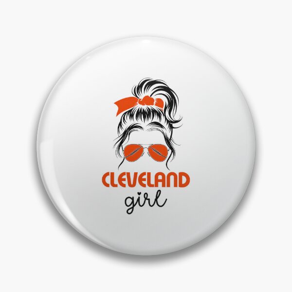 Item preview, Cleveland Girl Orange Bow Ohio Pride designed and sold by Glow-Paw-Studio.