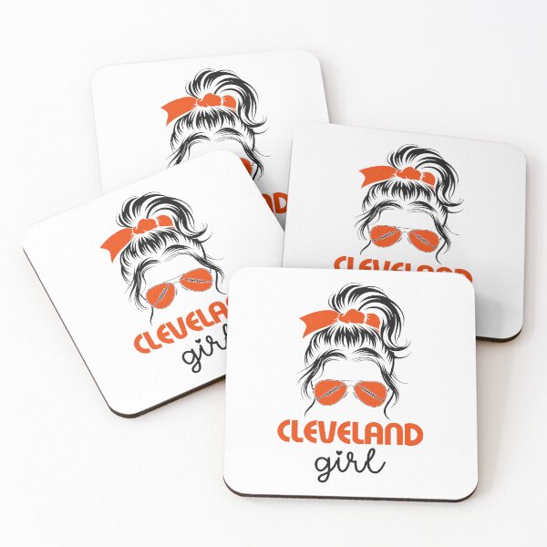 Item preview, Cleveland Girl Orange Bow Ohio Pride designed and sold by Glow-Paw-Studio.