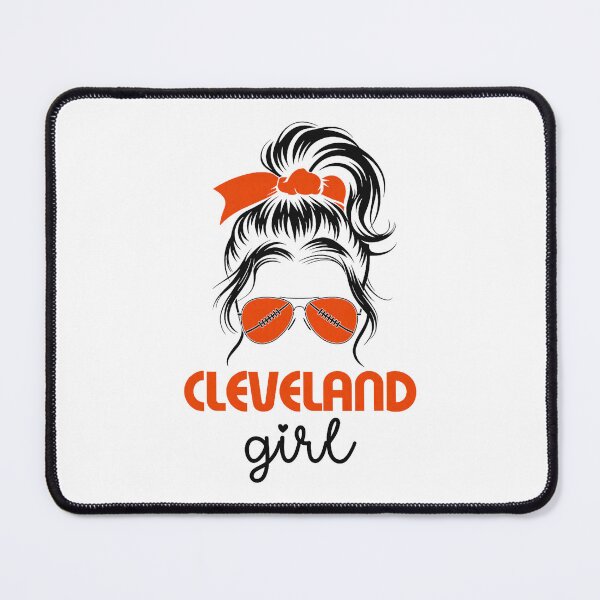 Item preview, Cleveland Girl Orange Bow Ohio Pride designed and sold by Glow-Paw-Studio.