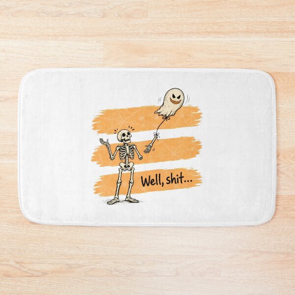 Item preview, Skeleton Ghost Balloon Humor Halloween Design designed and sold by SoyLamderma.