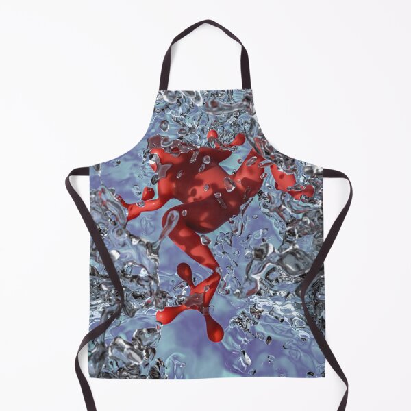 Item preview, 3D red frog with crystal clear water splash designed and sold by Keltoi-art.