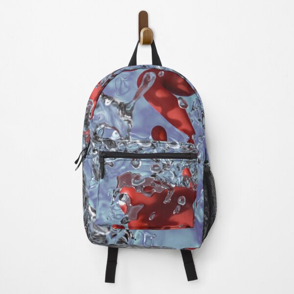Item preview, 3D red frog with crystal clear water splash designed and sold by Keltoi-art.