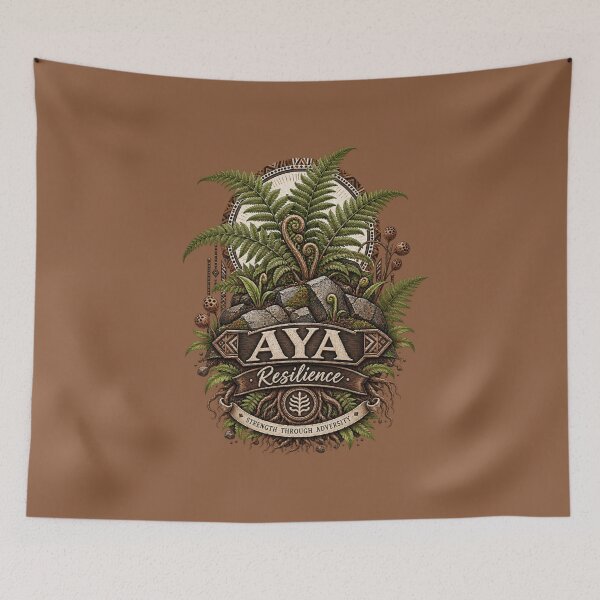 Item preview, Aya – Resilience and Endurance | Adinkra Wisdom Collection designed and sold by 'VARI'.