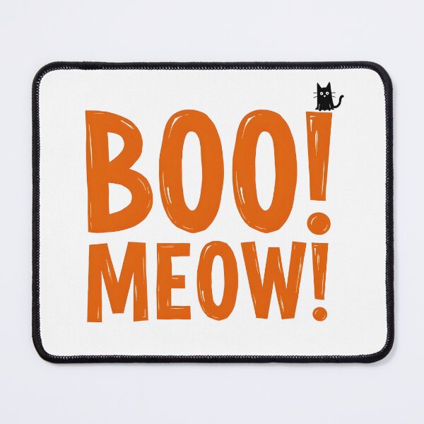 Item preview, BOO MEOW funny cat cartoon  designed and sold by Panya-Design.