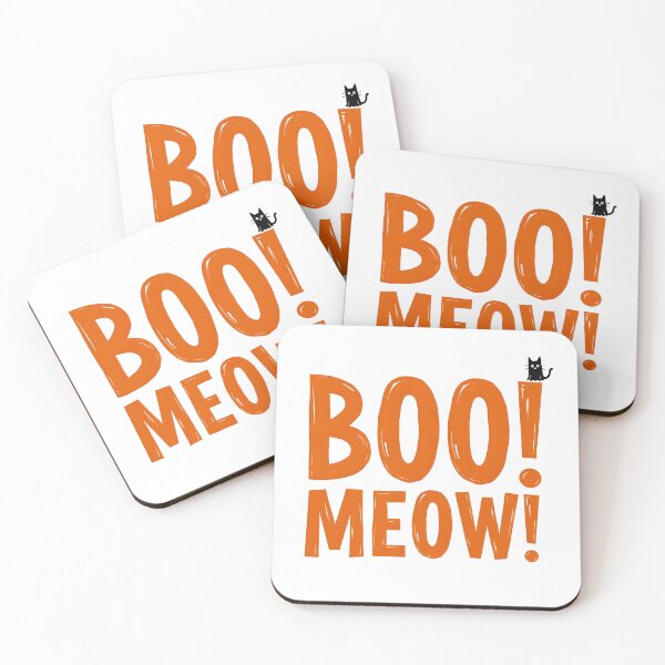 Item preview, BOO MEOW funny cat cartoon  designed and sold by Panya-Design.