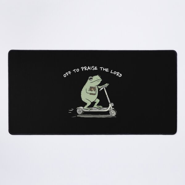 Item preview, Off To Praise The Lord Christian Frog Humor designed and sold by thefirstbroo.