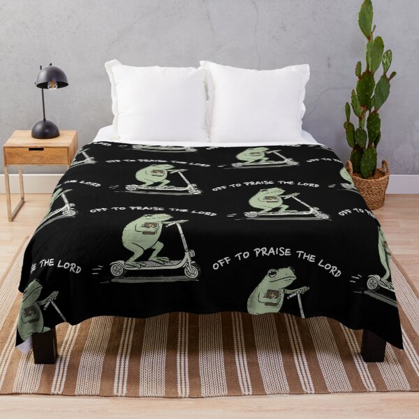 Item preview, Off To Praise The Lord Christian Frog Humor designed and sold by thefirstbroo.