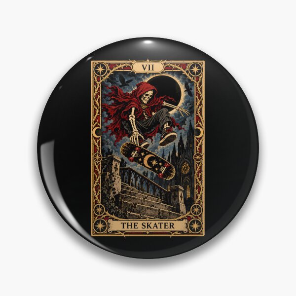 Item preview, The Skater Tarot Card Gothic Skateboard designed and sold by andre-hollow.