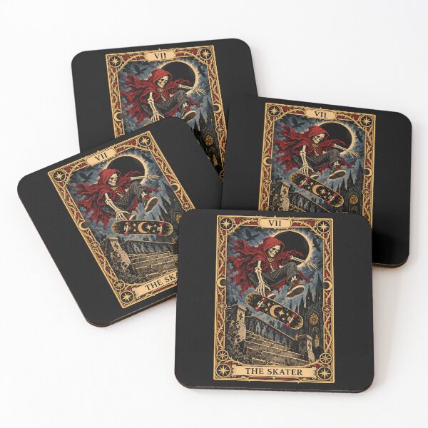 Item preview, The Skater Tarot Card Gothic Skateboard designed and sold by andre-hollow.