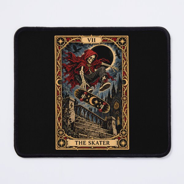 Item preview, The Skater Tarot Card Gothic Skateboard designed and sold by andre-hollow.