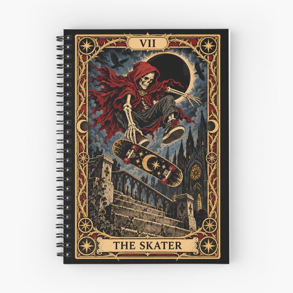 Item preview, The Skater Tarot Card Gothic Skateboard designed and sold by andre-hollow.