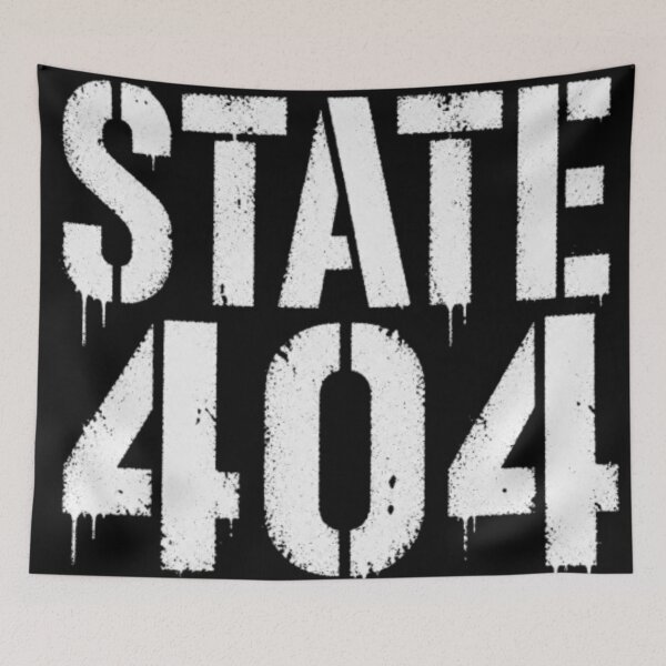 Item preview, State 404 Graffiti Stencil Typography designed and sold by PoleksGraphics.