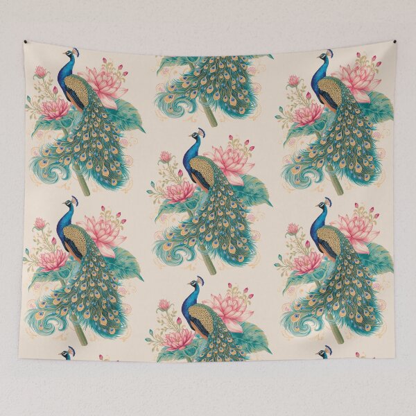 Item preview, Royal Elegance: The Peacock Lotus Legacy designed and sold by Omtatsat.
