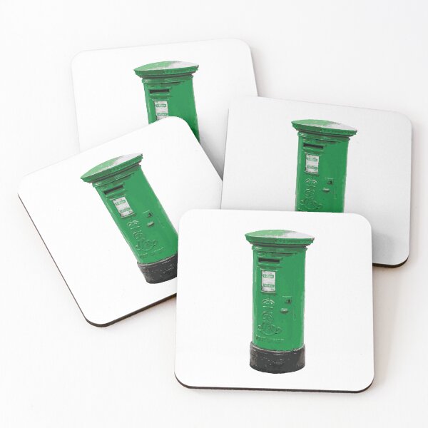 Item preview, Vintage Irish Green Post Box Illustration Sticker designed and sold by Aina Giménez.