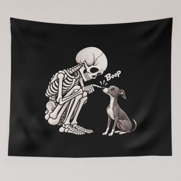 Item preview, Funny Skeleton Italian Greyhound Dog Boop Halloween Design Mom Dad designed and sold by rafaeltto.