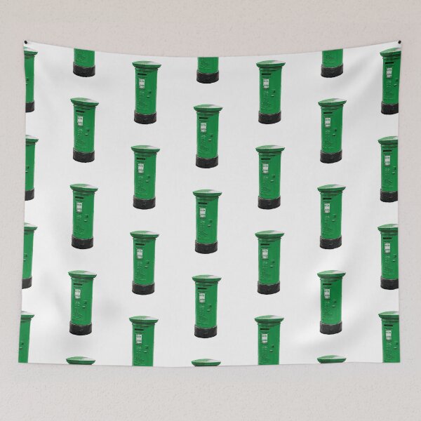 Item preview, Vintage Irish Green Post Box Illustration Sticker designed and sold by Aina Giménez.