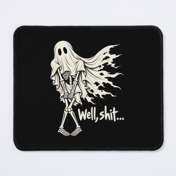Item preview, Skeleton Ghost Well Shit Humorous Halloween designed and sold by SoyLamderma.