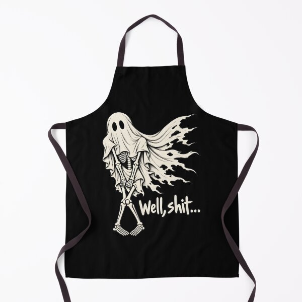 Item preview, Skeleton Ghost Well Shit Humorous Halloween designed and sold by SoyLamderma.
