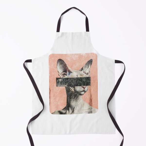 Item preview, Pink Sphynx Cat Abstract Collage Portrait designed and sold by Angry Swan Designs.