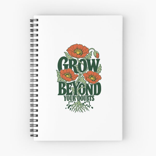 Item preview, Grow Beyond Your Doubts Floral designed and sold by Akioos.