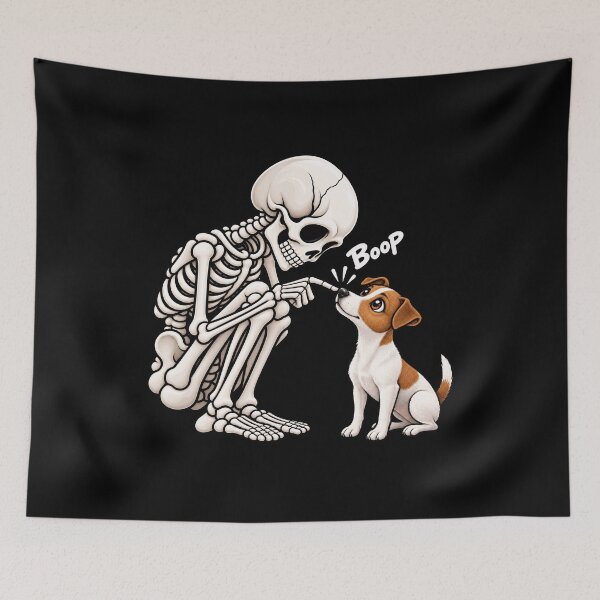 Item preview, Funny Skeleton Jack Russell Terrier Dog Boop Halloween Design Mom Dad designed and sold by rafaeltto.