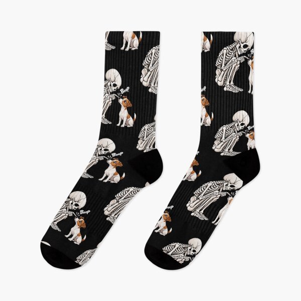 Artikelvorschau, Lustiges Skelett-Jack-Russell-Terrier-Hunde-Boop-Halloween-Design Mama Papa entworfen und verkauft von rafaeltto.
