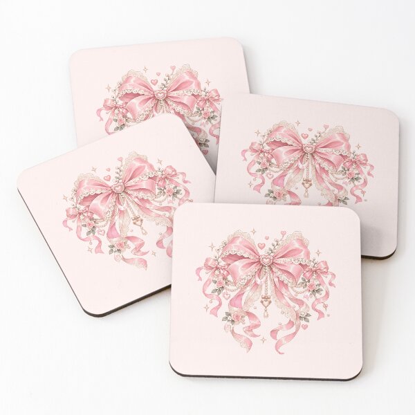 Item preview, Best Seller Coquette Bow Design – Trendy Pink Ribbon Lace Aesthetic Cute Girly Gift designed and sold by 1DreamerShop.