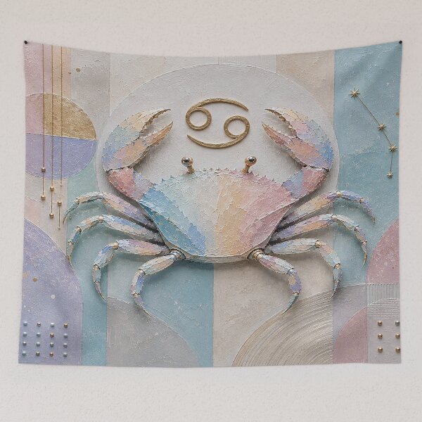 Item preview, Cancer Painting – Zodiac Crab Astrology Artwork designed and sold by GalleryKauffeld.
