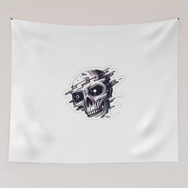 Item preview, Abstract Artistic Skull Illustration designed and sold by StickyGuys.