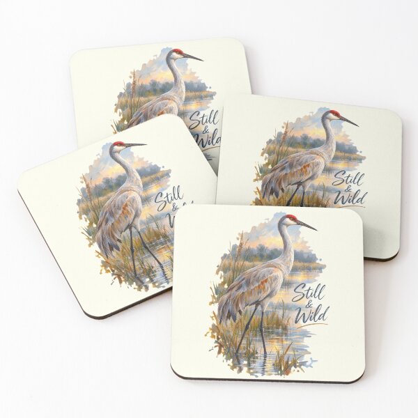 Item preview, Still and Wild Sandhill Crane designed and sold by SusanSweetArt.