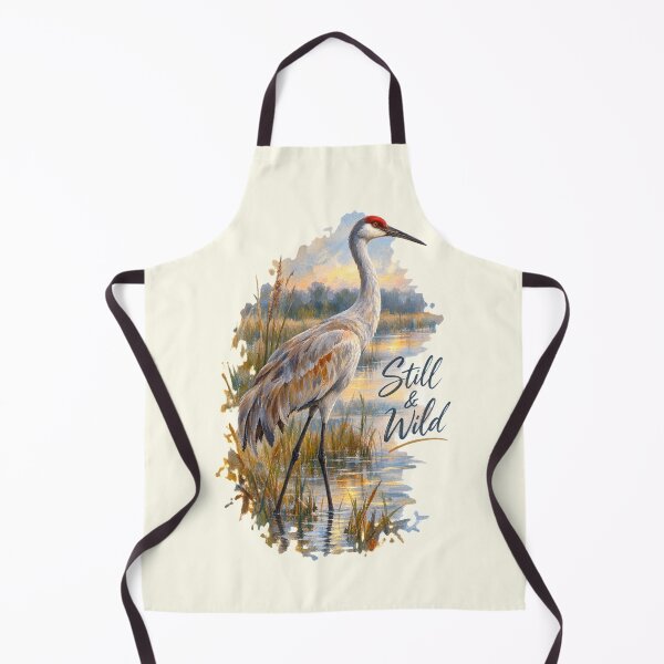 Item preview, Still and Wild Sandhill Crane designed and sold by SusanSweetArt.