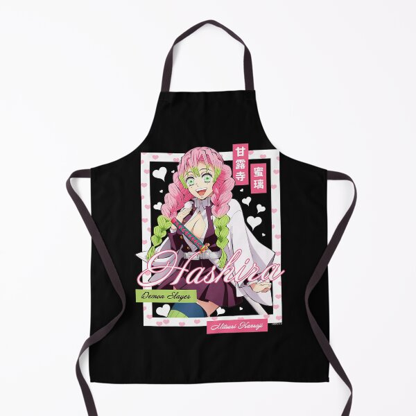 Item preview, Mitsuri Kanroji Hashira Pink Heart Anime Portrait designed and sold by Glow-Paw-Studio.