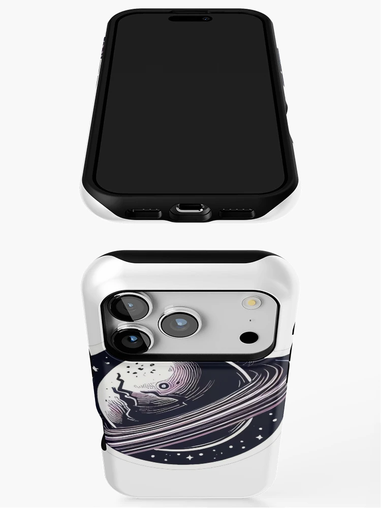 Thumbnail 3 of 4, iPhone Case, Cosmic Rings - Abstract Planetary designed and sold by StickyGuys.